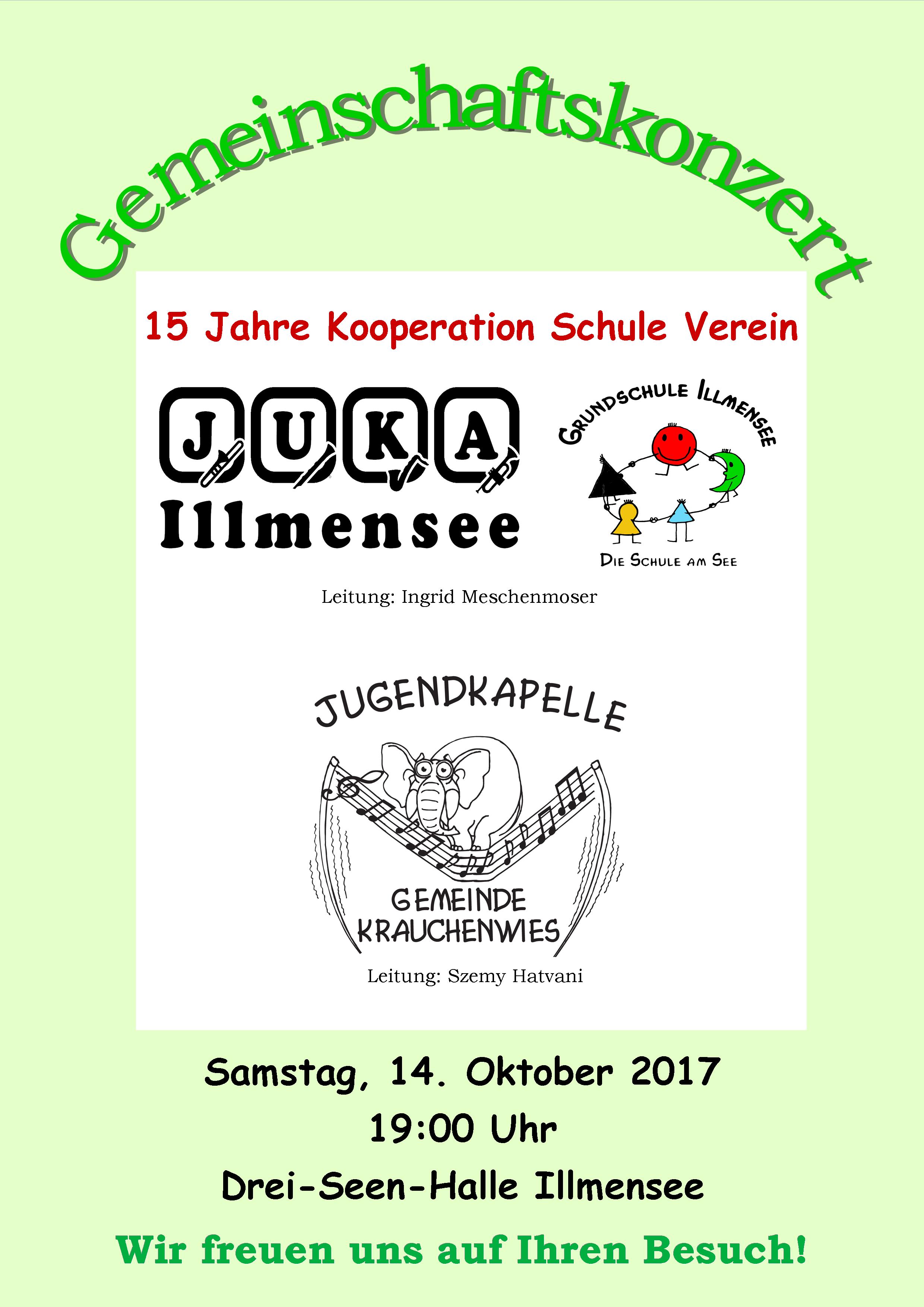 Herzliche Einladung zum Gemeinschaftkonzert