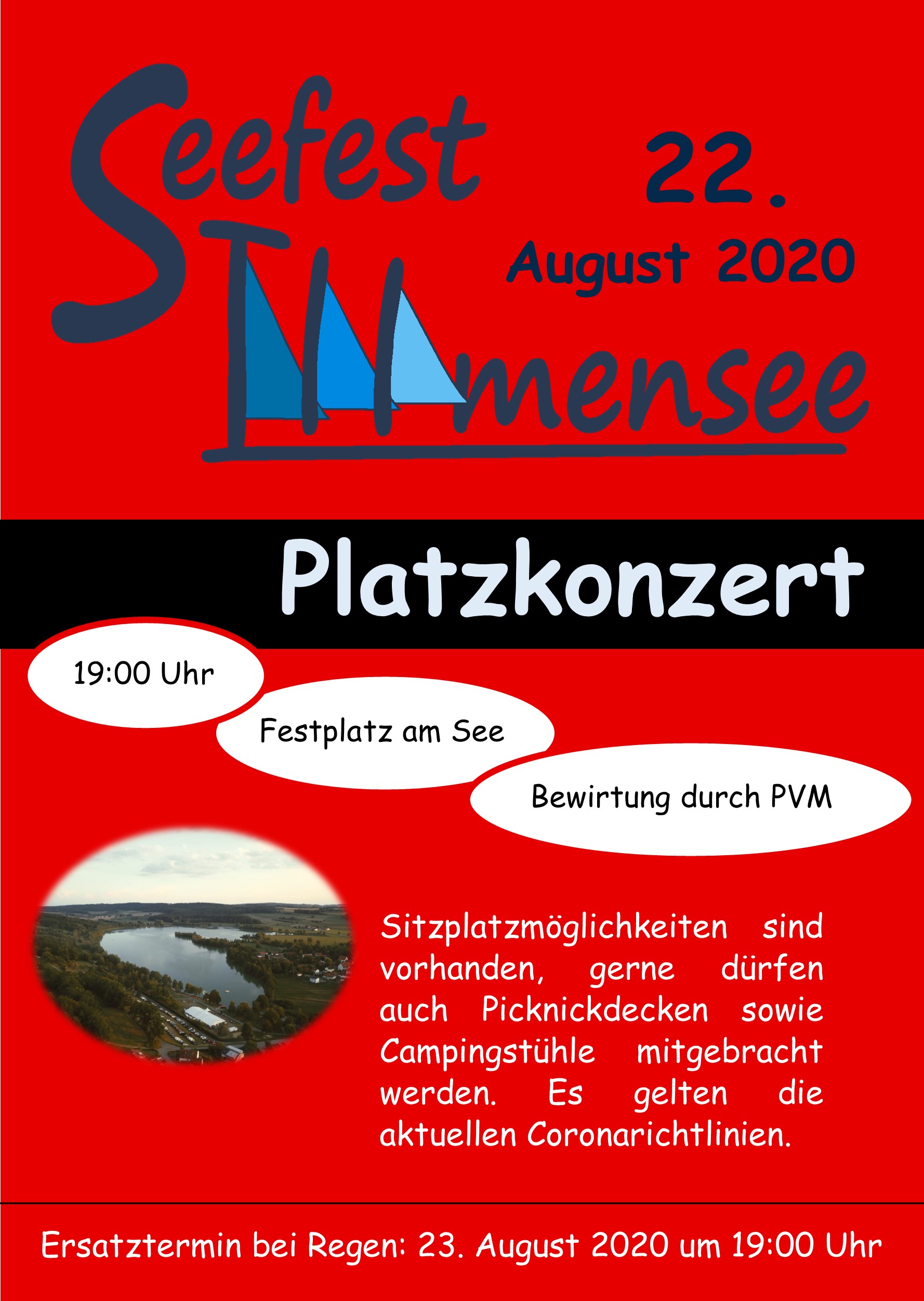 Herzliche Einladung zum Platzkonzert am Illmensee